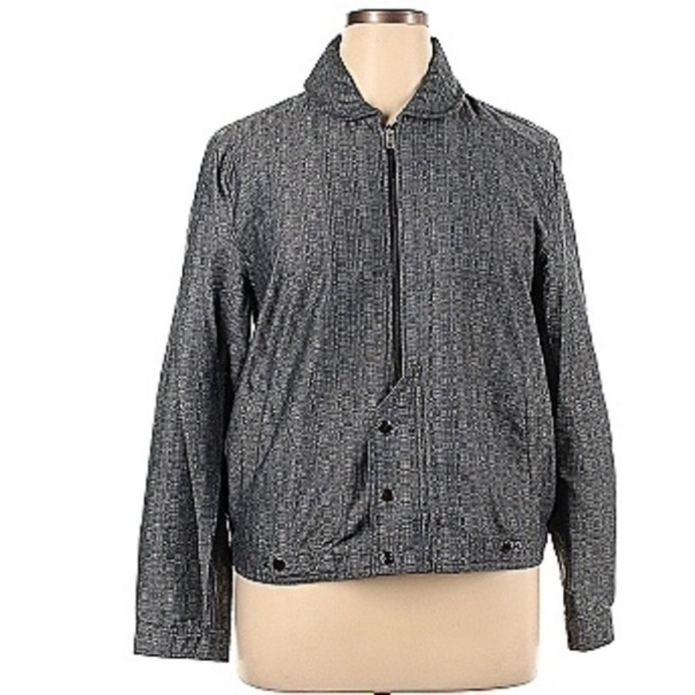 DEREK LAM Design Nation retro grey zip up jacket